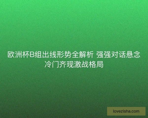 欧洲杯B组出线形势全解析 强强对话悬念冷门齐现激战格局